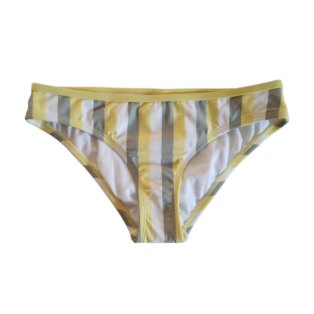 Kona Sol Yellow and White Bikini Swimwear